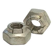 7/16"-14 Flex Type Lock Nut, Heavy Hex, Full Height, Carbon Steel, Cadmium